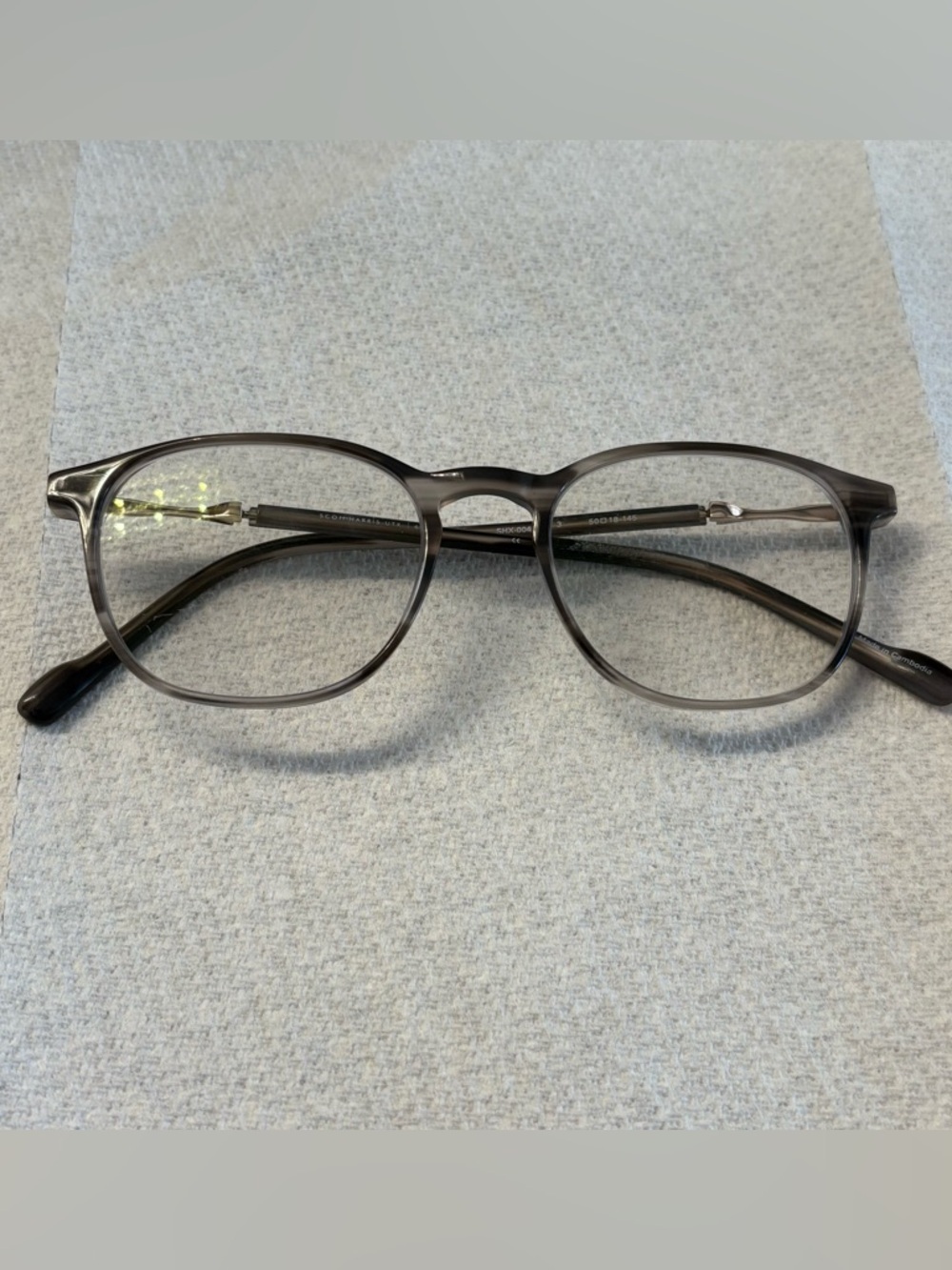 Scott Harris UTX SHX-004 Eyeglasses Frames 50-18-145 Transparent Gray Europa